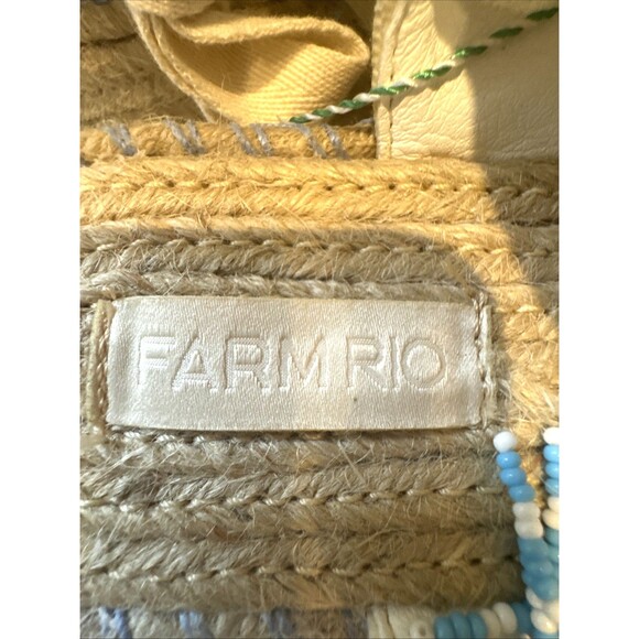 NWT Farm Rio Size 11 Paradise Bead Embellish Espadrille Platform $260 NEW - Picture 7 of 14